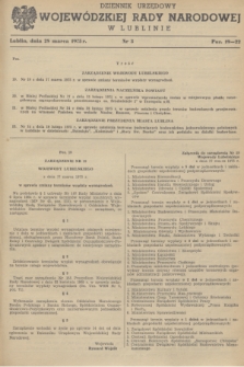 Dziennik Urzędowy Wojewódzkiej Rady Narodowej w Lublinie. 1975, nr 3 (28 marca)