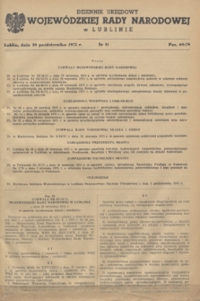 Dziennik Urzędowy Wojewódzkiej Rady Narodowej w Lublinie. 1975, nr 11 (30 października)
