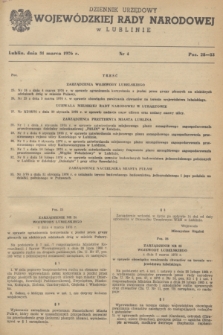 Dziennik Urzędowy Wojewódzkiej Rady Narodowej w Lublinie. 1976, nr 4 (31 marca)