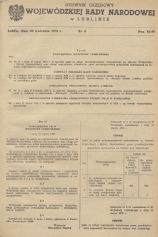 Dziennik Urzędowy Wojewódzkiej Rady Narodowej w Lublinie. 1976, nr 5 (30 kwietnia)