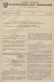 Dziennik Urzędowy Wojewódzkiej Rady Narodowej w Lublinie. 1976, nr 8 (30 czerwca)