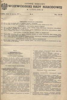 Dziennik Urzędowy Wojewódzkiej Rady Narodowej w Lublinie. 1977, nr 3 (14 marca)