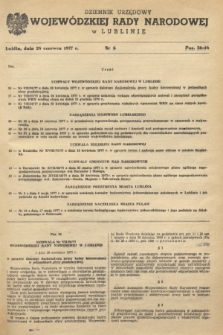 Dziennik Urzędowy Wojewódzkiej Rady Narodowej w Lublinie. 1977, nr 6 (28 czerwca)