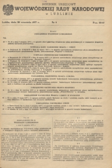 Dziennik Urzędowy Wojewódzkiej Rady Narodowej w Lublinie. 1977, nr 8 (30 września)