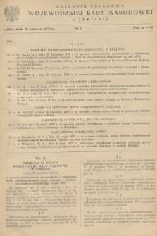 Dziennik Urzędowy Wojewódzkiej Rady Narodowej w Lublinie. 1979, nr 4 (12 czerwca)