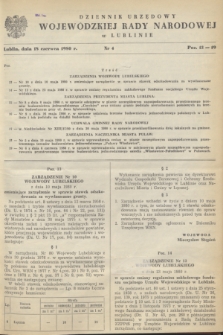 Dziennik Urzędowy Wojewódzkiej Rady Narodowej w Lublinie. 1980, nr 4 (18 czerwca)