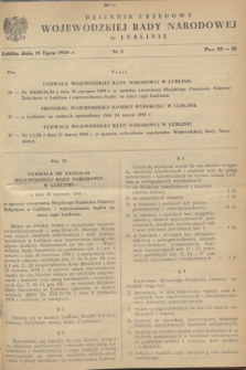 Dziennik Urzędowy Wojewódzkiej Rady Narodowej w Lublinie. 1980, nr 5 (18 lipca)