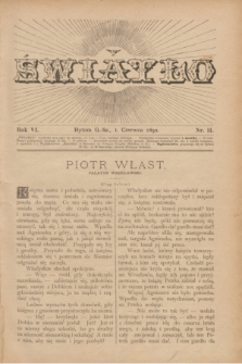 Światło. R.6, nr 11 (1 czerwca 1892) + dod.