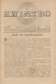 Światło. R.8, nr 23 (1 grudnia 1894) + dod.