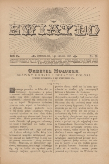 Światło. R.9, nr 23 (1 grudnia 1895) + dod.