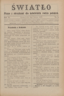 Światło : pismo z obrazkami dla katolickich rodzin polskich. R.11, nr 5 (4 lutego 1897)