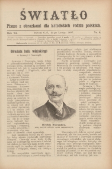 Światło : pismo z obrazkami dla katolickich rodzin polskich. R.11, nr 6 (11 lutego 1897)