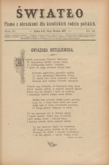 Światło : pismo z obrazkami dla katolickich rodzin polskich. R.11, nr 51 (23 grudnia 1897)