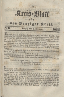 Kreis-Blatt für den Danziger Kreis. 1853, № 6 (5 Februar)