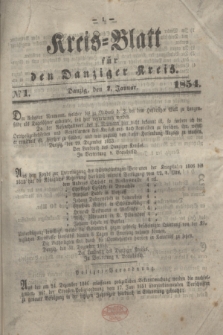 Kreis-Blatt für den Danziger Kreis. 1854, № 1 (7 Januar)