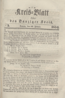 Kreis-Blatt für den Danziger Kreis. 1854, № 2 (14 Januar)