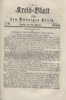 Kreis-Blatt für den Danziger Kreis. 1854, № 8 (25 Februar)