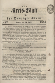 Kreis-Blatt für den Danziger Kreis. 1854, № 17 (29 April)