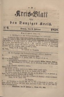 Kreis-Blatt für den Danziger Kreis. 1858, № 6 (6 Februar)