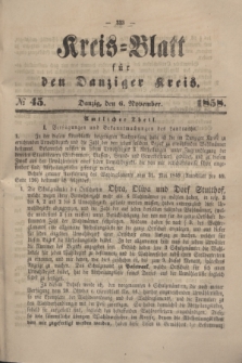 Kreis-Blatt für den Danziger Kreis. 1858, № 45 (6 November) + wkładka