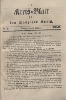 Kreis-Blatt für den Danziger Kreis. 1859, № 2 (8 Januar)