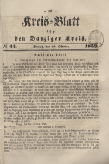 Kreis-Blatt für den Danziger Kreis. 1859, № 44 (29 Oktober)