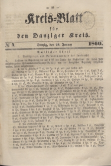 Kreis-Blatt für den Danziger Kreis. 1860, № 4 (28 Januar)