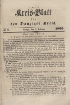 Kreis-Blatt für den Danziger Kreis. 1860, № 5 (4 Februar) + dod.