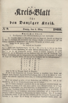 Kreis-Blatt für den Danziger Kreis. 1860, № 9 (3 März) + dod.