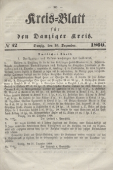 Kreis-Blatt für den Danziger Kreis. 1860, № 52 (29 Dezember)