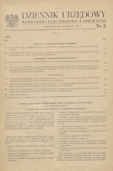 Dziennik Urzędowy Wojewódzkiej Rady Narodowej w Nowym Sączu. 1975, nr 2 (27 listopada)