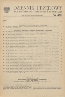 Dziennik Urzędowy Wojewódzkiej Rady Narodowej w Nowym Sączu. 1980, nr 4 (30 czerwca) + załącznik