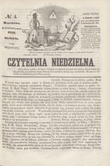 Czytelnia Niedzielna. [R.1], № 4 (27 stycznia 1856)