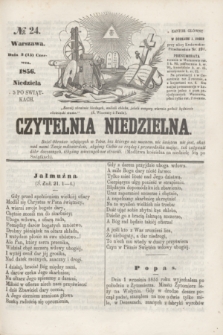 Czytelnia Niedzielna. [R.1], № 24 (15 czerwca 1856)