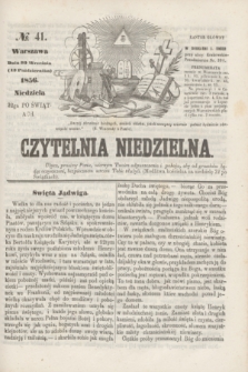 Czytelnia Niedzielna. [R.1], № 41 (30 września 1856)