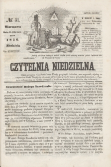 Czytelnia Niedzielna. [R.1], № 51 (21 grudnia 1856)