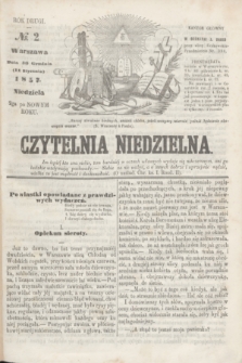 Czytelnia Niedzielna. R.2, № 2 (11 stycznia 1857)