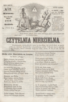 Czytelnia Niedzielna. R.2, № 12 (22 marca 1857)