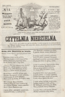 Czytelnia Niedzielna. R.2, № 14 (5 kwietnia 1857)