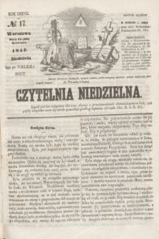 Czytelnia Niedzielna. R.2, № 17 (26 kwietnia 1857)