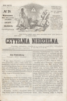 Czytelnia Niedzielna. R.2, № 28 (12 lipca 1857)