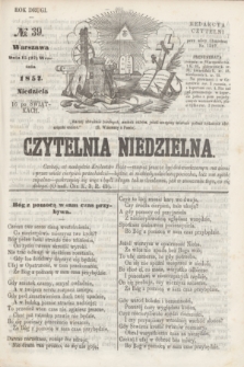 Czytelnia Niedzielna. R.2, № 39 (27 września 1857)