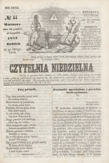 Czytelnia Niedzielna. R.2, № 44 (1 listopada 1857)