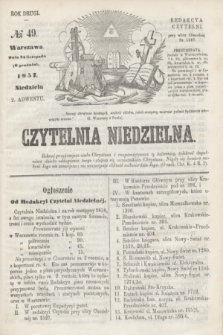 Czytelnia Niedzielna. R.2, № 49 (6 grudnia 1857)