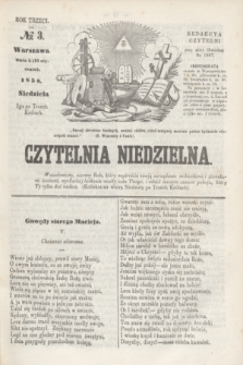 Czytelnia Niedzielna. R.3, № 3 (17 stycznia 1858)