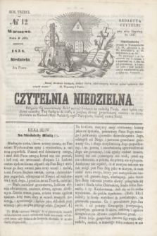 Czytelnia Niedzielna. R.3, № 12 (21 marca 1858)