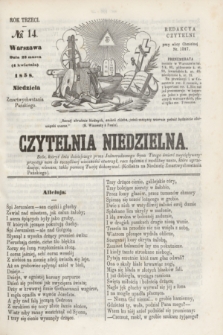 Czytelnia Niedzielna. R.3, № 14 (4 kwietnia 1858)