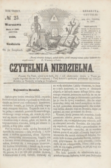 Czytelnia Niedzielna. R.3, № 25 (20 czerwca 1858)