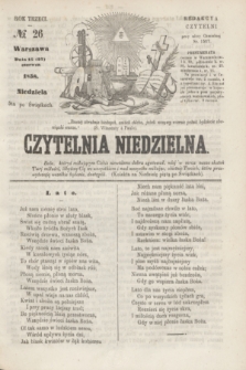 Czytelnia Niedzielna. R.3, № 26 (27 czerwca 1858)