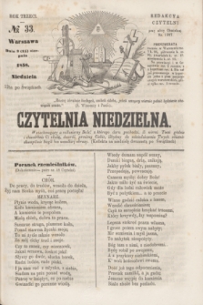 Czytelnia Niedzielna. R.3, № 33 (15 sierpnia 1858)